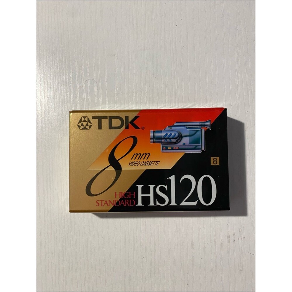 TDK HS120 8mm High Standard Video Cassette Tape Blank Sealed